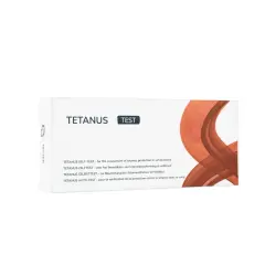 Opakowanie z napisem TETANUS TEST. Służy do oceny ochrony przed tężcem we krwi.
