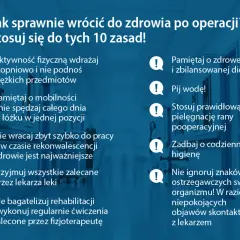 Zalecenia po zdjęciu szwów: aktywność fizyczna, dieta, nawodnienie, higiena, rehabilitacja i obserwacja organizmu.