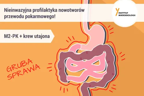 Profilaktyka nowotworów przewodu pokarmowego: M2-PK + krew utajona. Dowiedz się, jak często robić markery nowotworowe, by dbać o zdrowie.